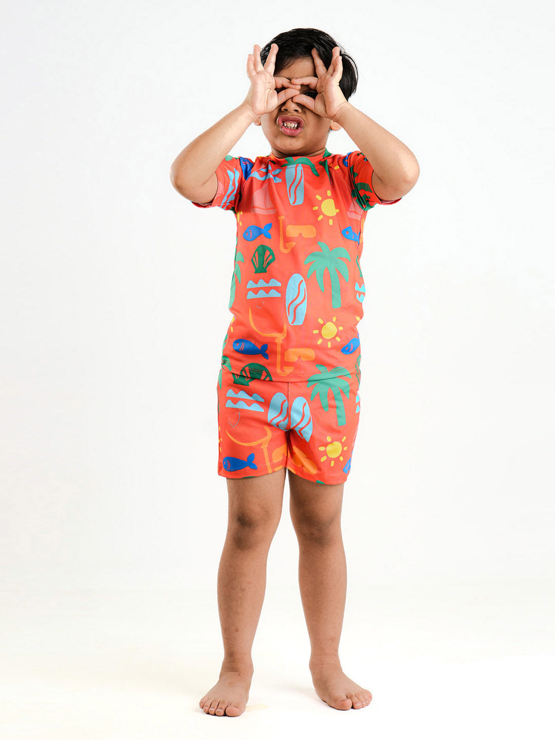 Somersault Beach Vibes Two Piece Boys Swimsuit Vibrant Comfortable Kids Swimwear Collection