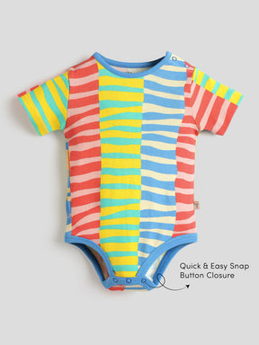 Flowline Striped Cotton Bodysuit