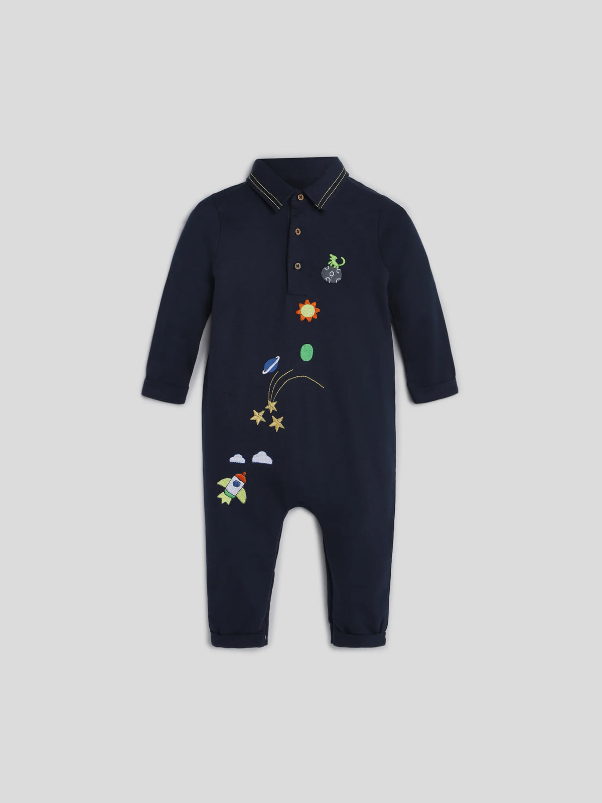 Navy Astronaut Polo Sleepsuit Somersault