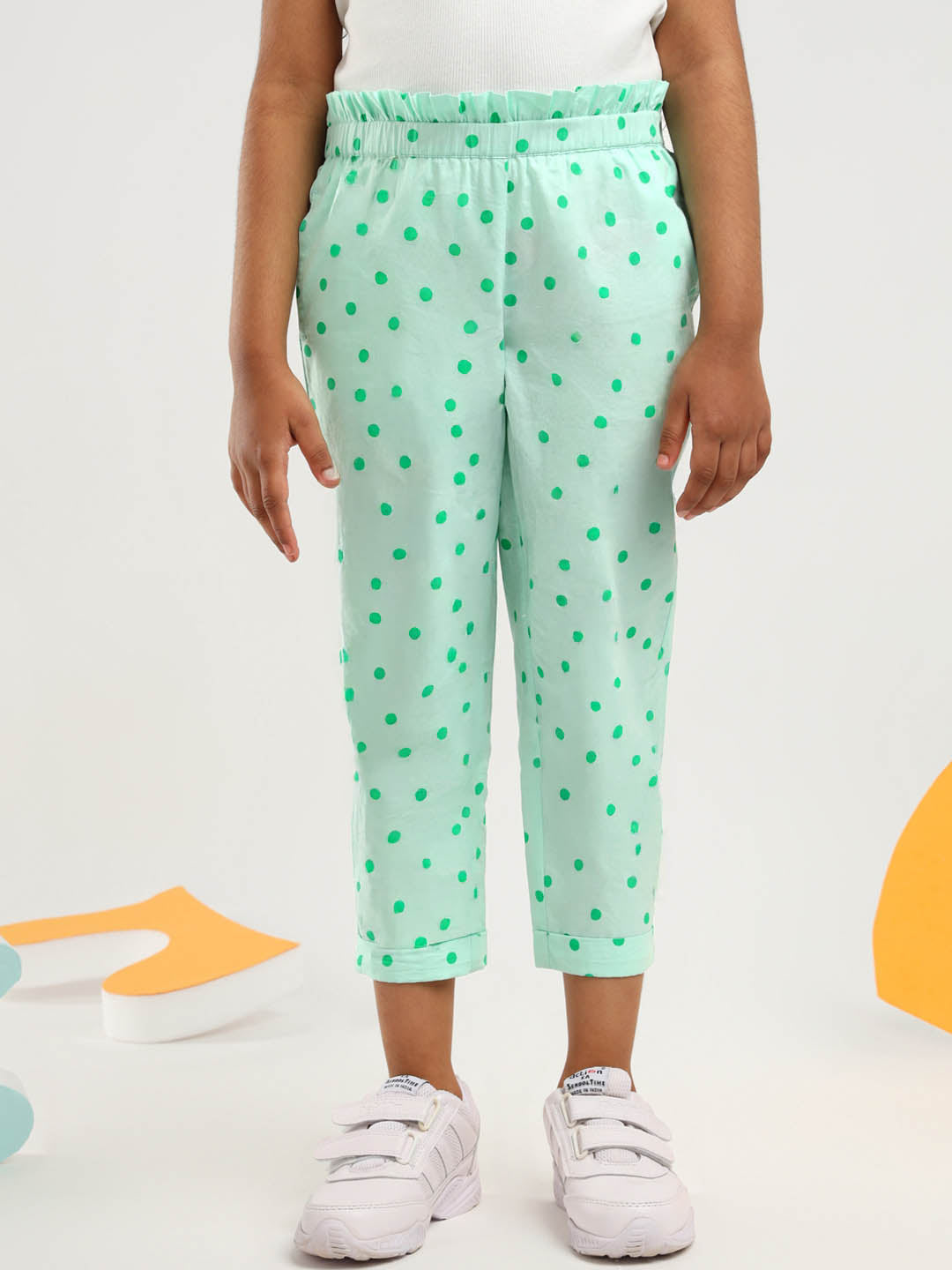 Polka Dots Cotton Trousers