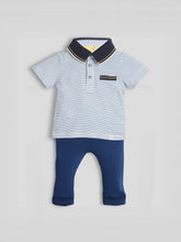 Smart Striped Cotton Tee & Pants Set