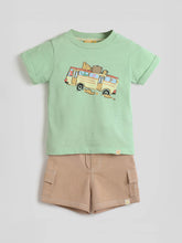 Bus Ride Cotton Tee & Shorts Set