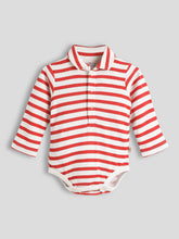 Horizontal Line Polo Cotton Bodysuit