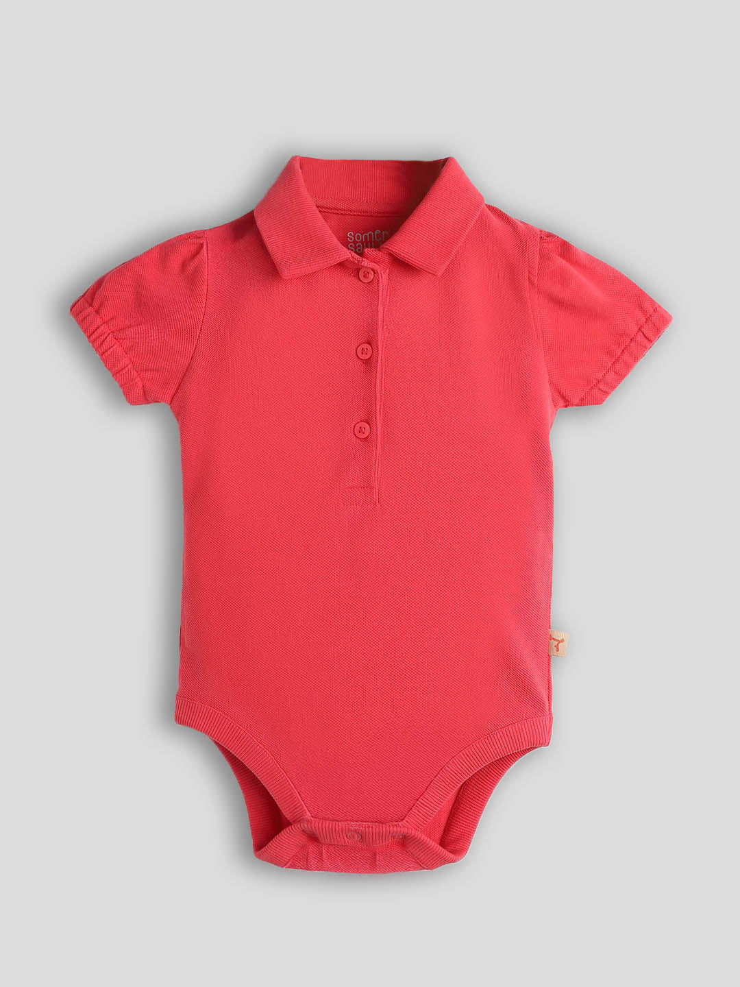 Raspberry Polo Cotton Bodysuit