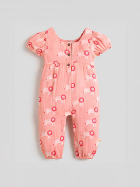 Sher Cotton Romper - Pink