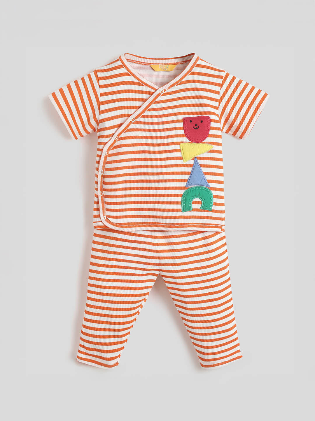 Funny Shapes Cotton Tee & Pants Set