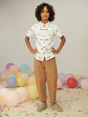 Embroidered Formal Shirt & Pants Set