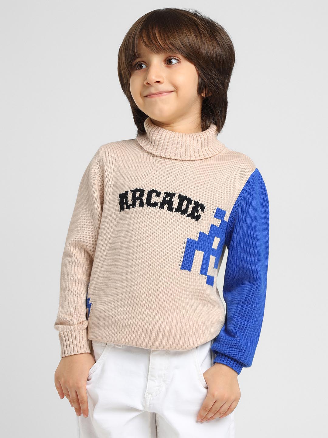 Arcade Turtle Neck Cotton Pullover Sweater