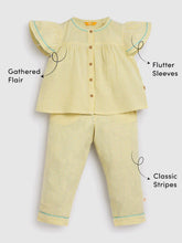 Buttercup Stripe Cotton Top & Pants Pyjama Set