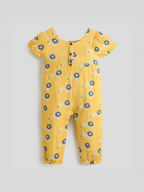 Sher Cotton Romper - Yellow