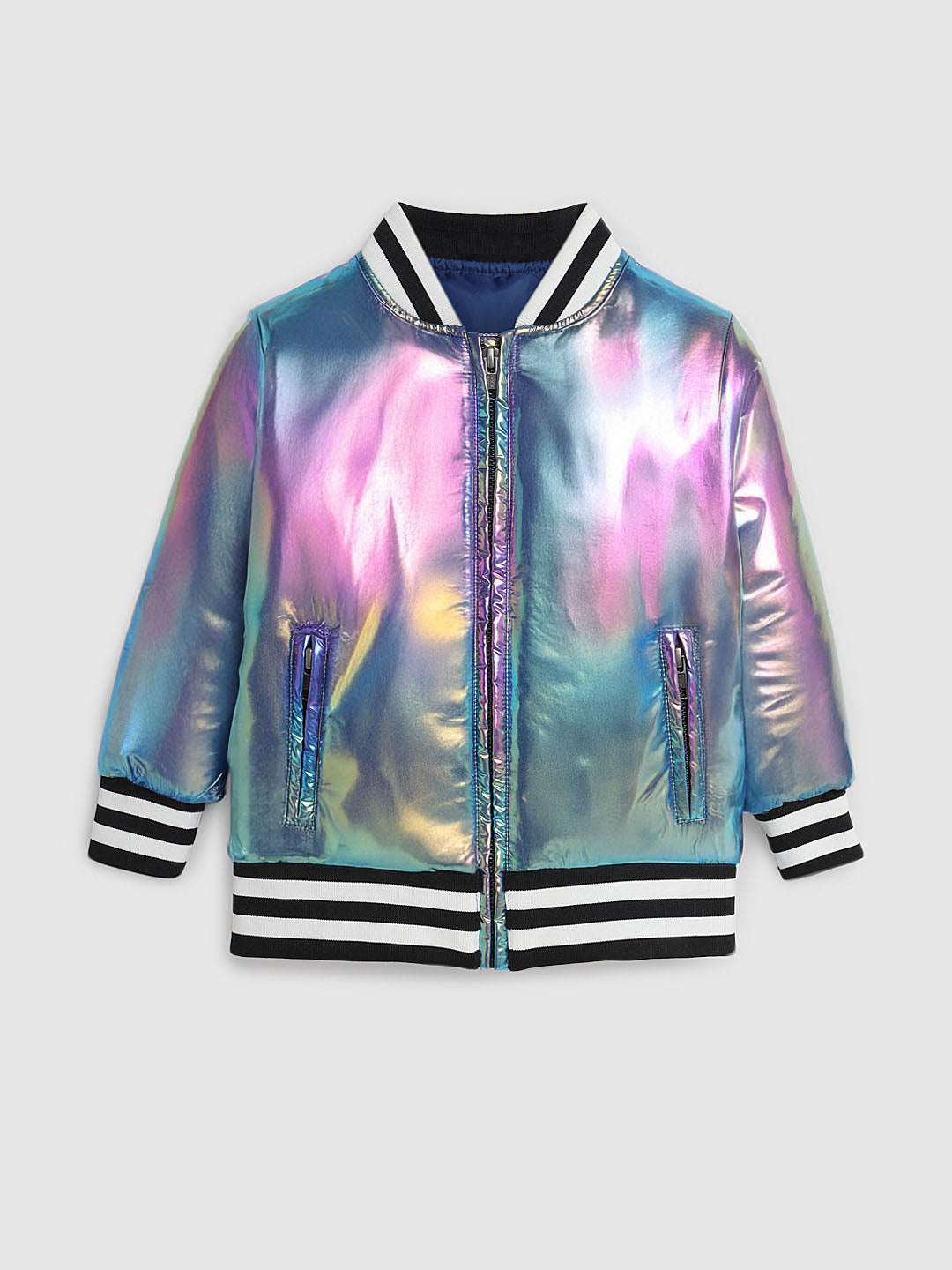 Metallic Bomber Jacket