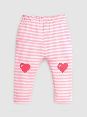 Digi Hearts Cotton Leggings