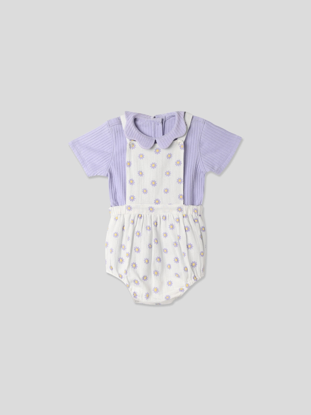 Lilac Flower Romper Set Somersault