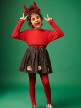 Grey Christmas Elements Skirt Somersault