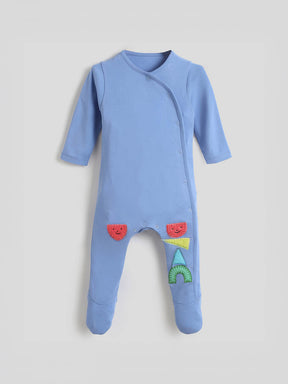 Funny Shapes Footed Cotton Sleepsuit