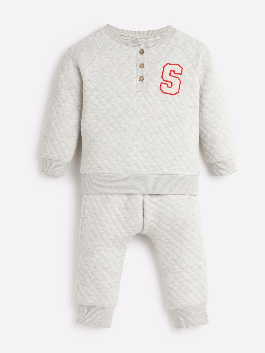 Little Masters Quilted Sweat & Joggers Set