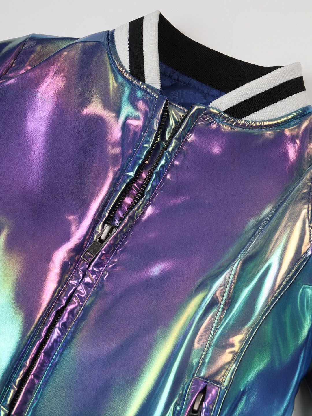 Metallic Bomber Jacket