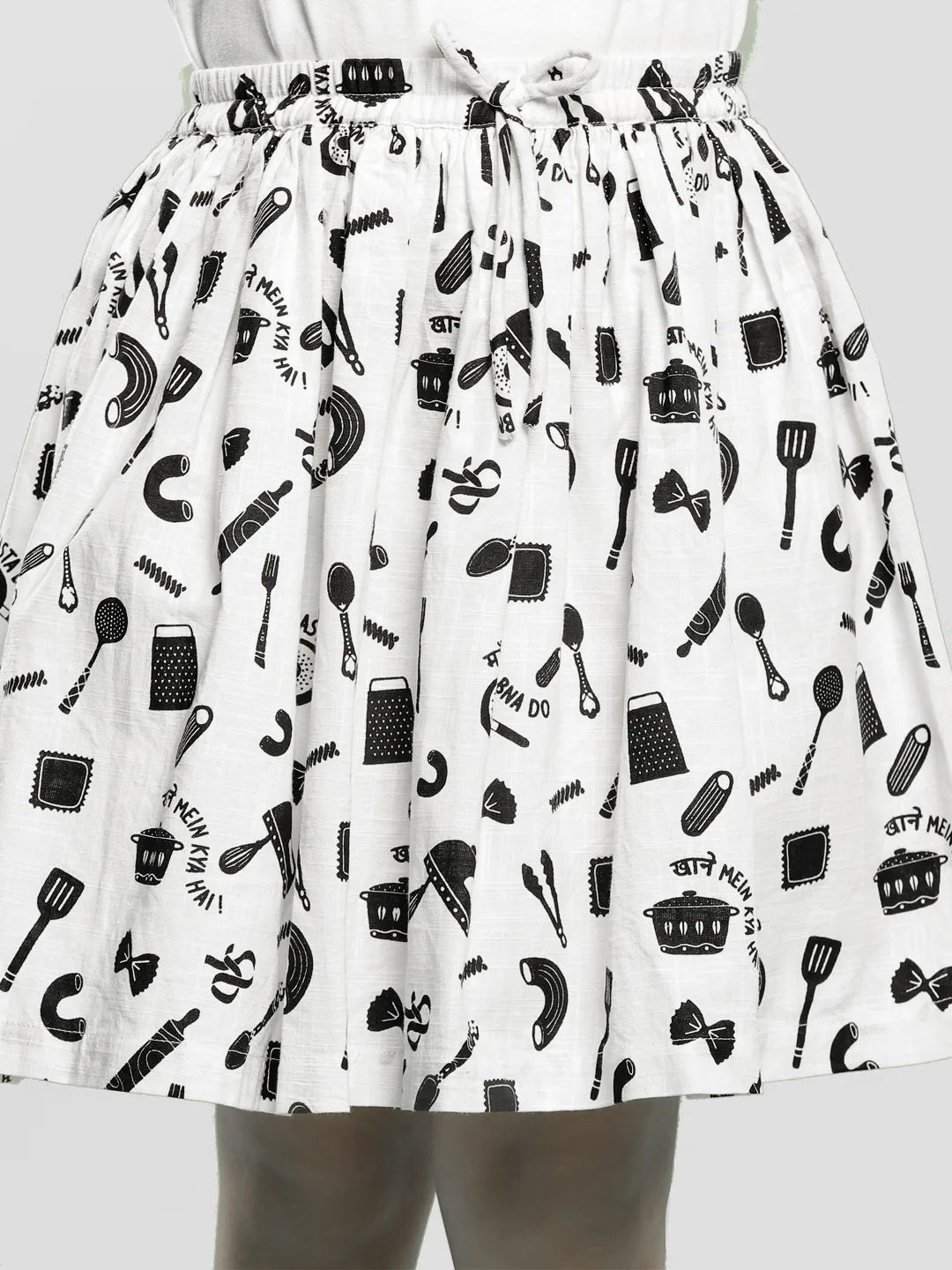 Kitchen Tools Cotton A-Line Skirt