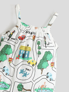 Beep Beep Cotton Romper