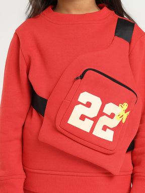 Red Fanny Bag Sweat & Joggers Set