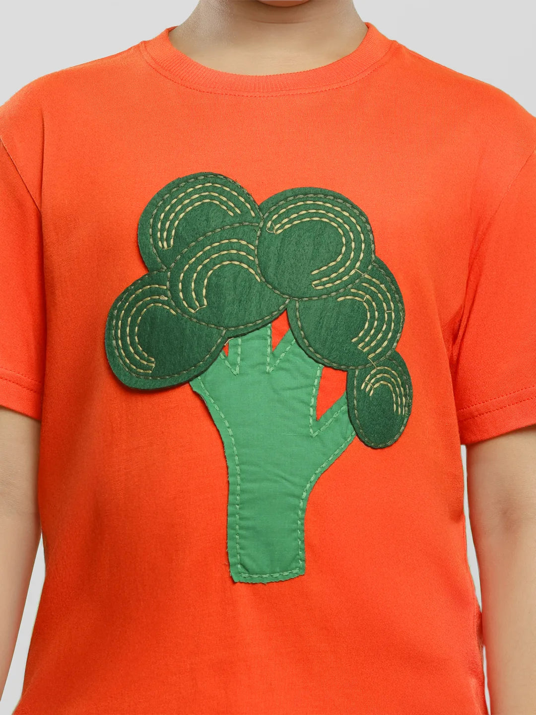 Broccoli Drop Shoulder Cotton Tee