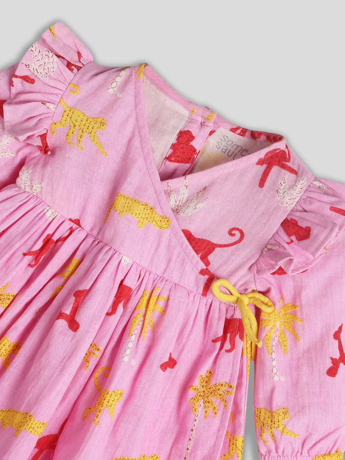 Pink Printed Panchatantra Dress Somersault