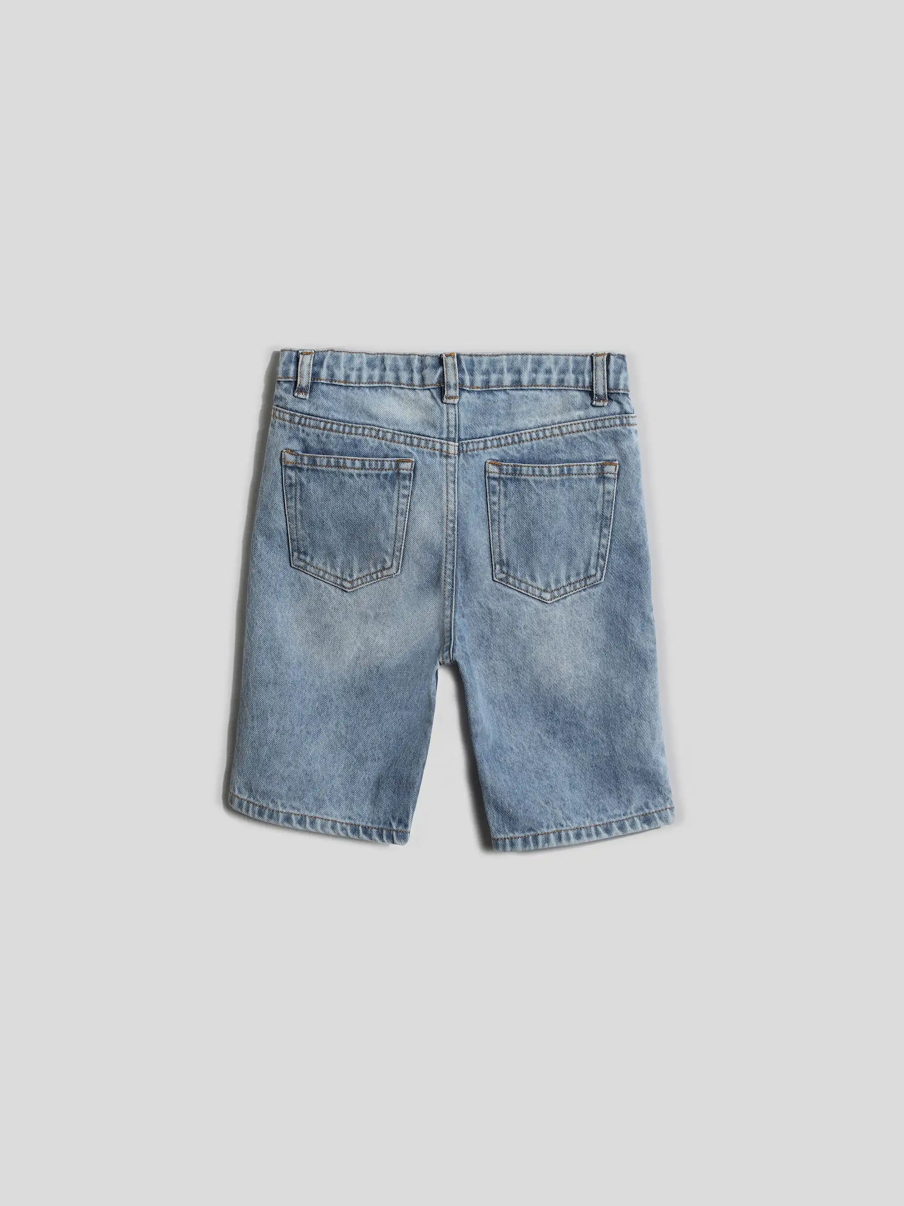 Washed Denim Bermuda Somersault