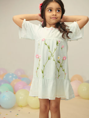 Embroidered Floral Dress Somersault