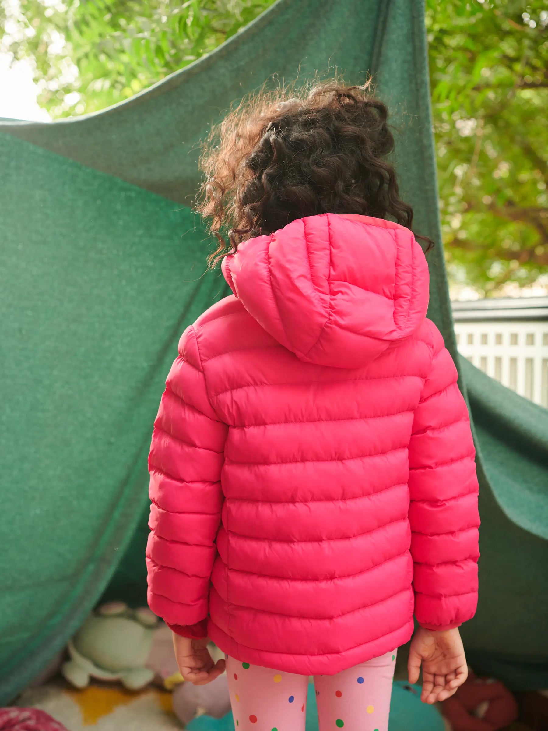 Pink Puffer Hooded Jacket Somersault