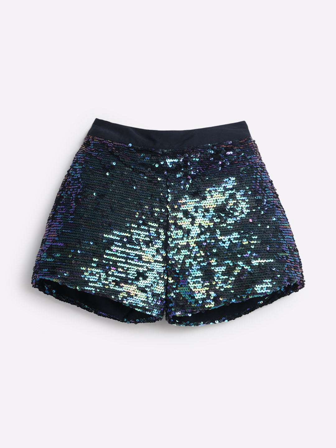 Sequined Slip-On Shorts