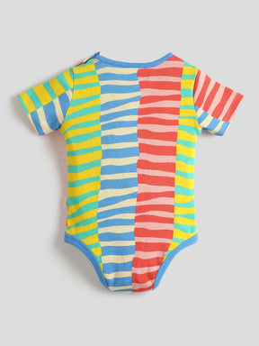 Flowline Striped Cotton Bodysuit