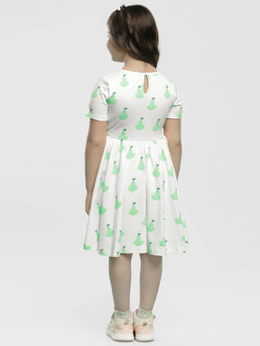 Pear Goodness Cotton A-Line Dress