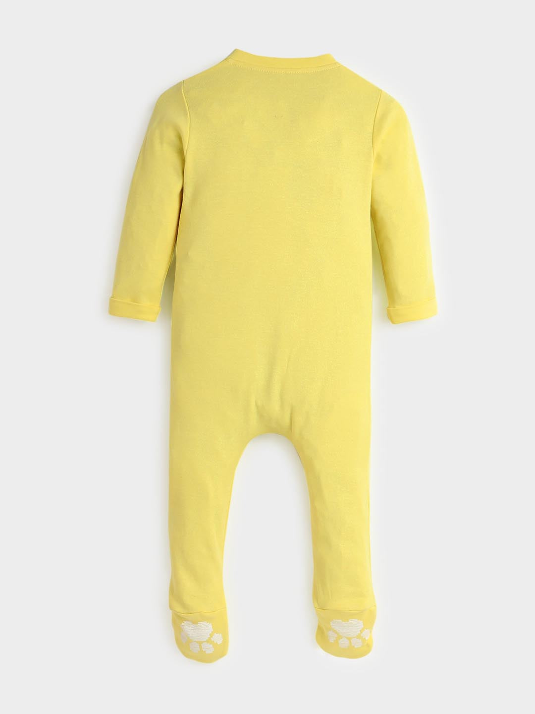 Pixel Lion Printed Cotton Sleepsuit