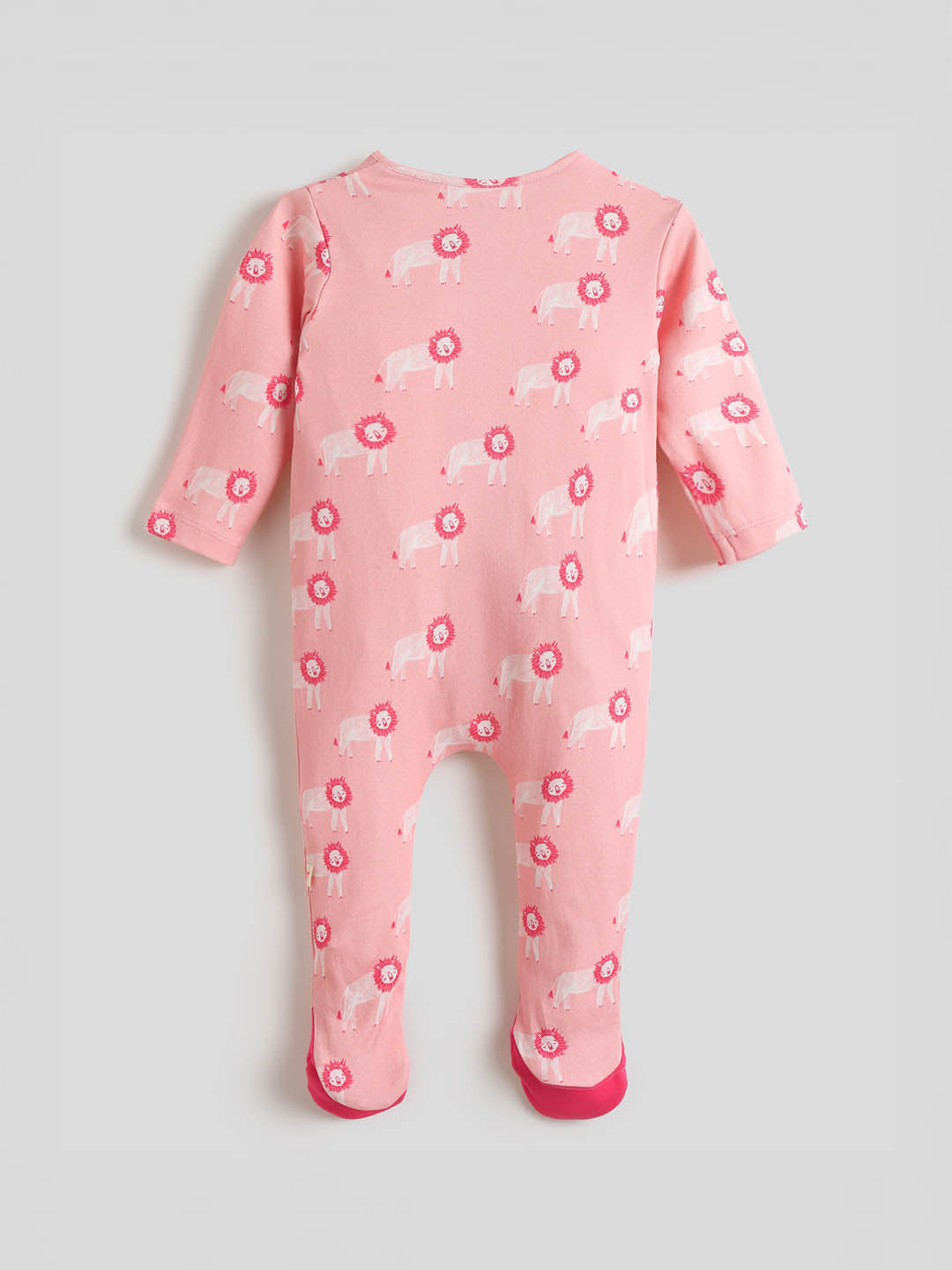 Sher Wrap Style Footed Cotton Sleepsuit