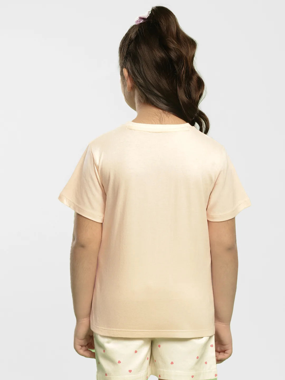 Banana Drop Shoulder Cotton Tee- Pink