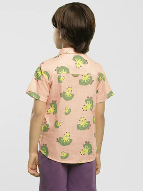 Broccoli Collared Cotton Shirt