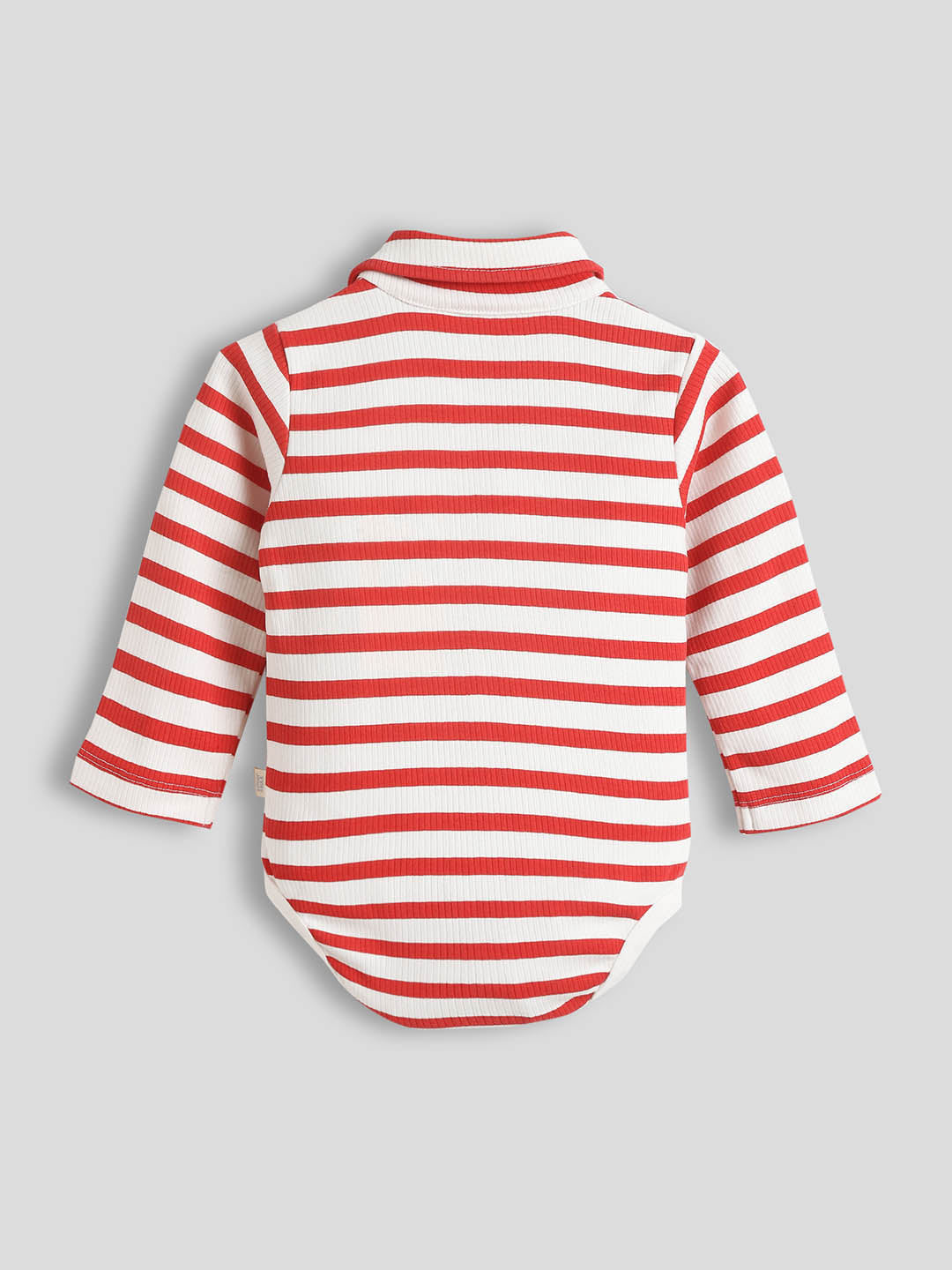 Horizontal Line Polo Cotton Bodysuit