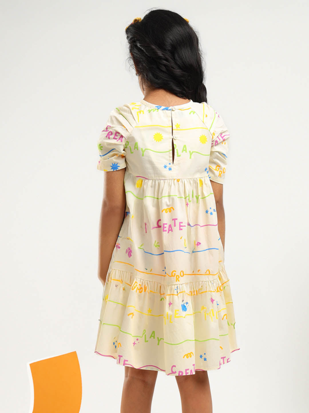 Create Tiered Cotton A-Line Dress