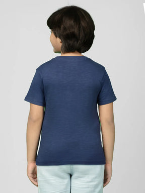 Leafy Drop Shoulder Cotton Tee