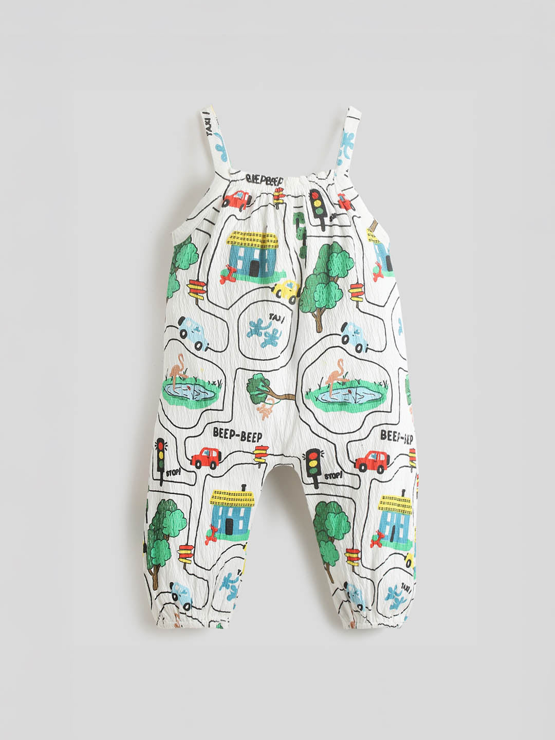 Beep Beep Cotton Romper