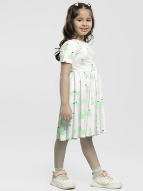 Pear Goodness Cotton A-Line Dress