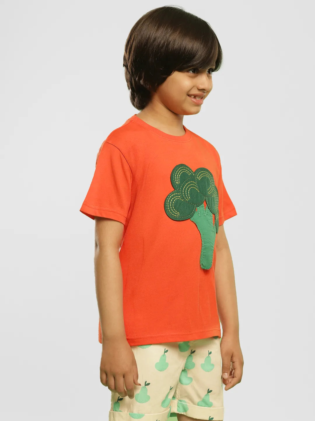 Broccoli Drop Shoulder Cotton Tee