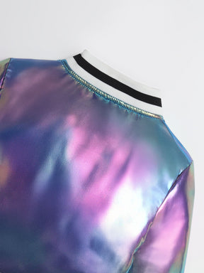 Metallic Bomber Jacket