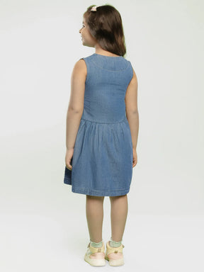 Kitchen Chef Cotton Denim A-Line Dress