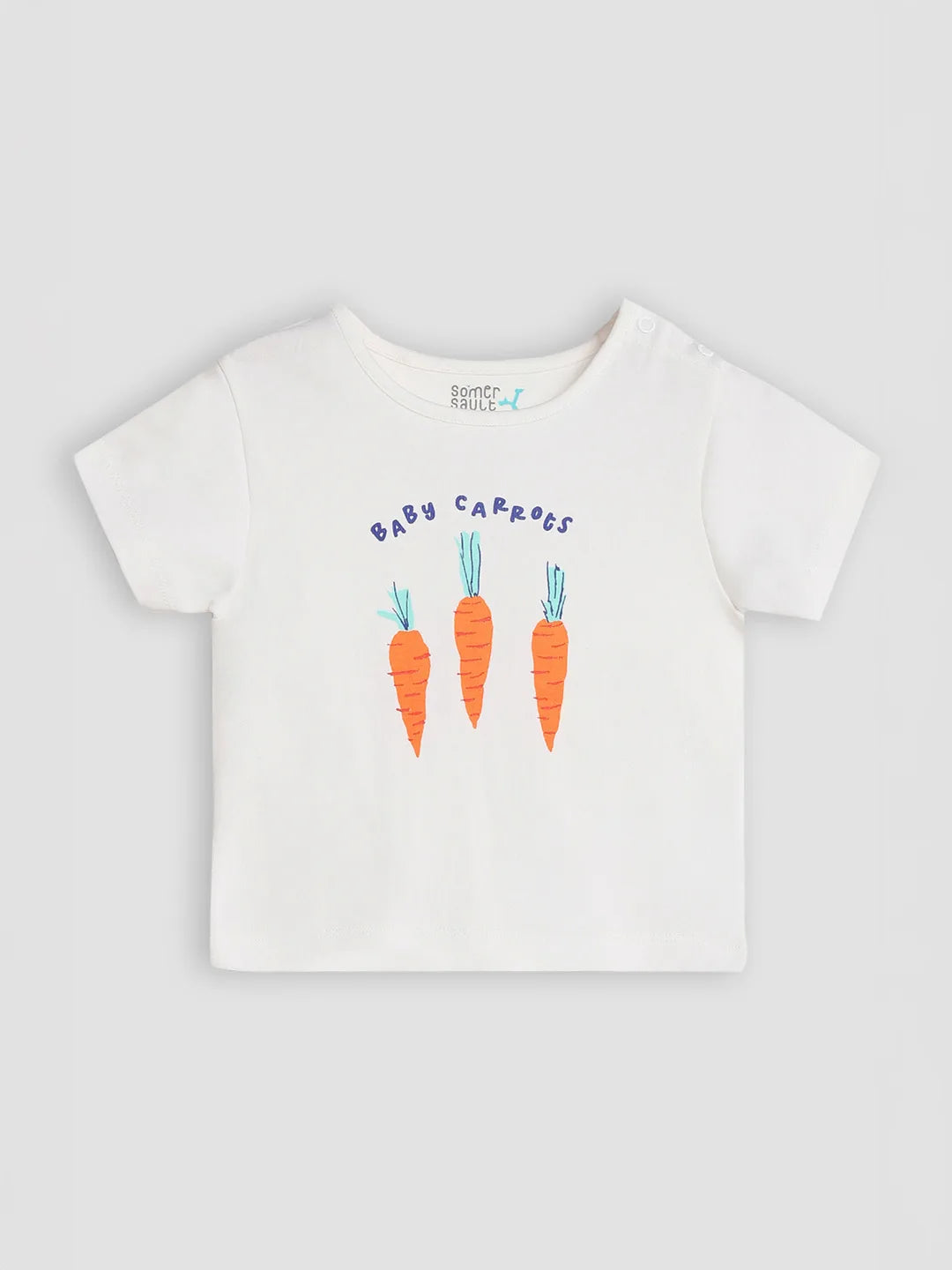 Carrots Cotton Tee & Gingham Dungaree Set