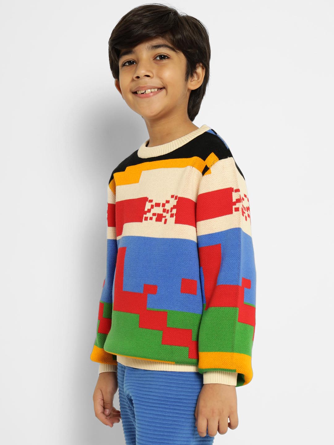 Palette Play Cotton Pullover Sweater