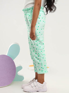 Polka Dots Cotton Trousers