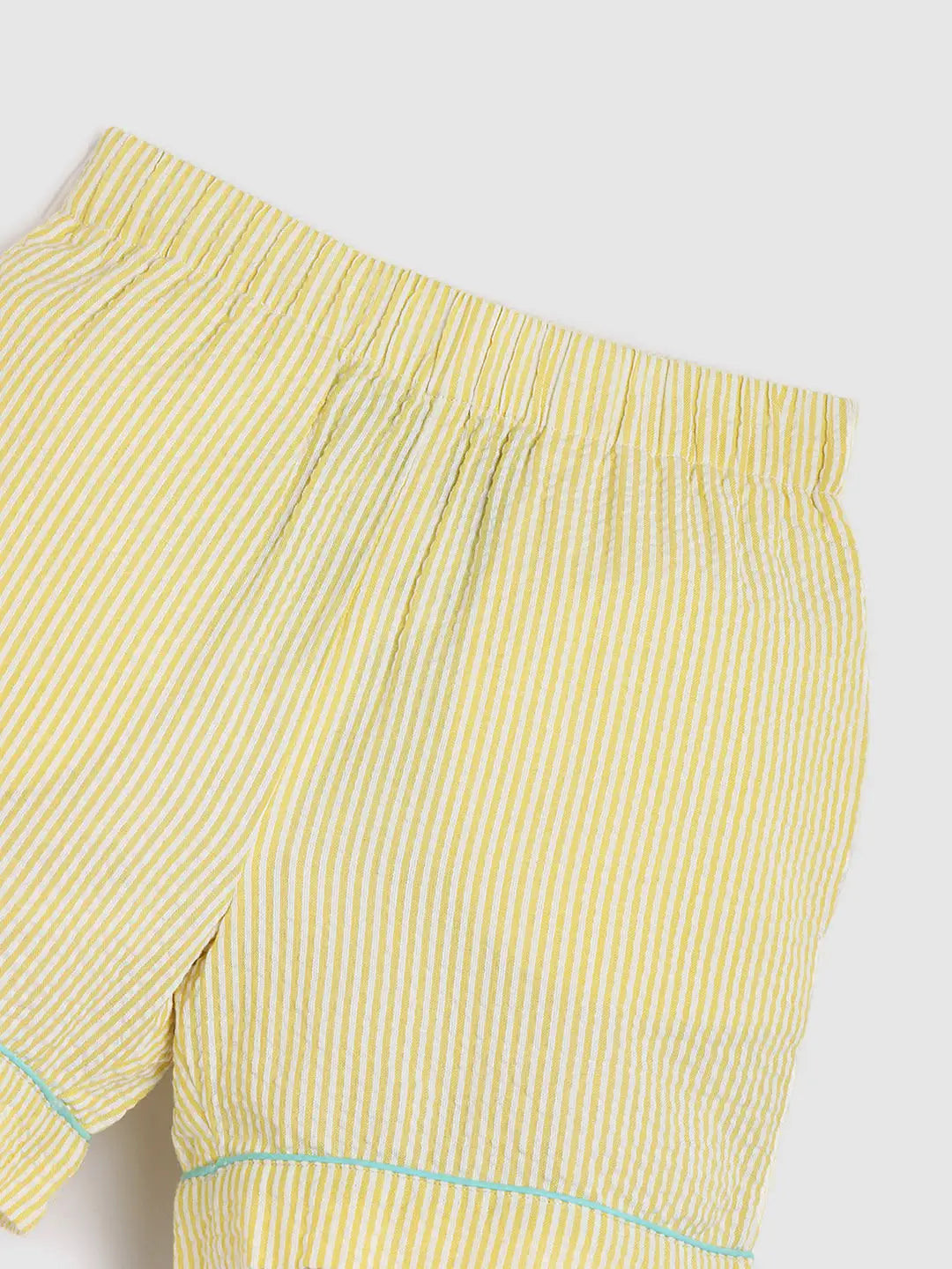 Buttercup Stripe Cotton Top & Shorts Pyjama Set