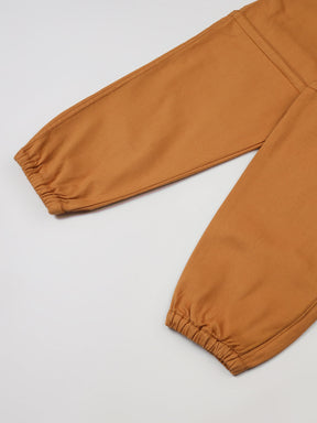 Brown Cotton Twill Pants