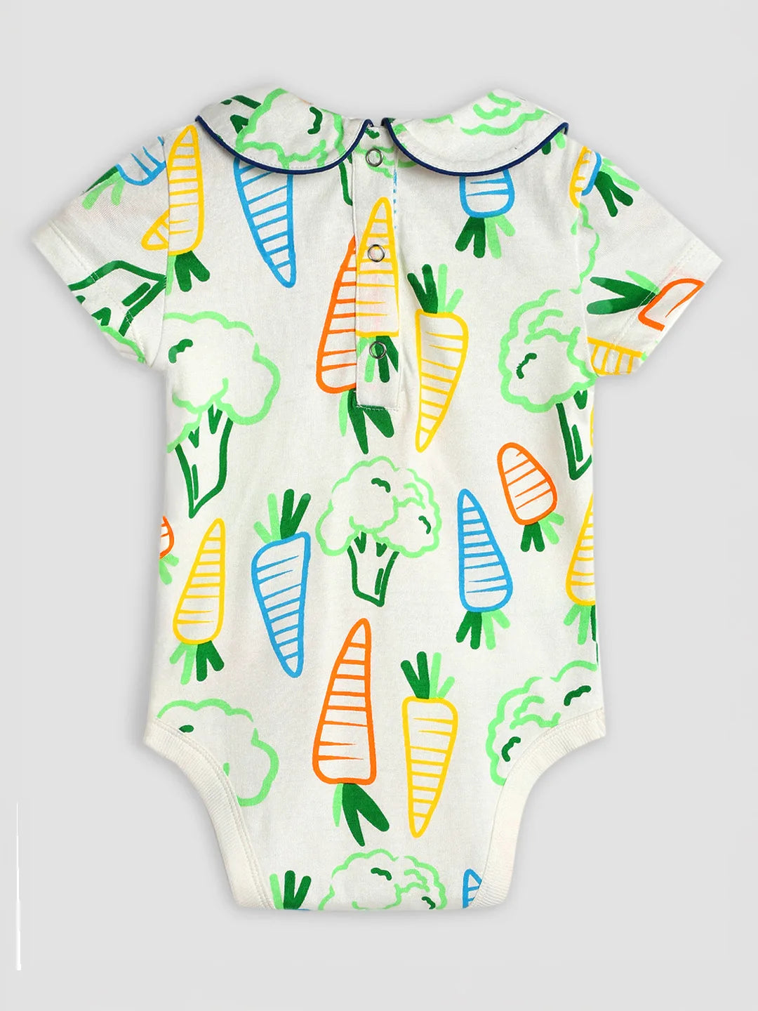 Happy Carrot Cotton Bodysuit & Pants Set